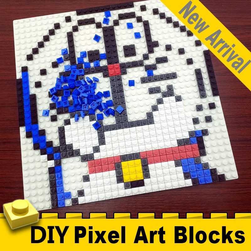 Blocs De Construction D Art En Pixel Design Personnalise 100x100 Points 80x80 Cm Ensemble De Peinture En Mosaique Portrait Briques Cadeau D Anniversaire Creatif