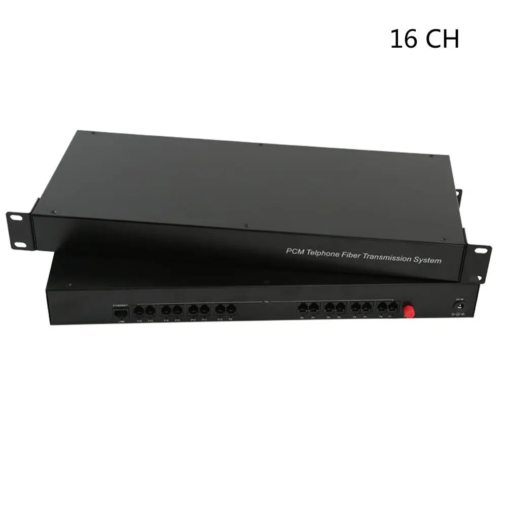 Премиум 16CH телефон PCM волоконно оптический передатчик с 10/100 M Ethernet|Кабели для