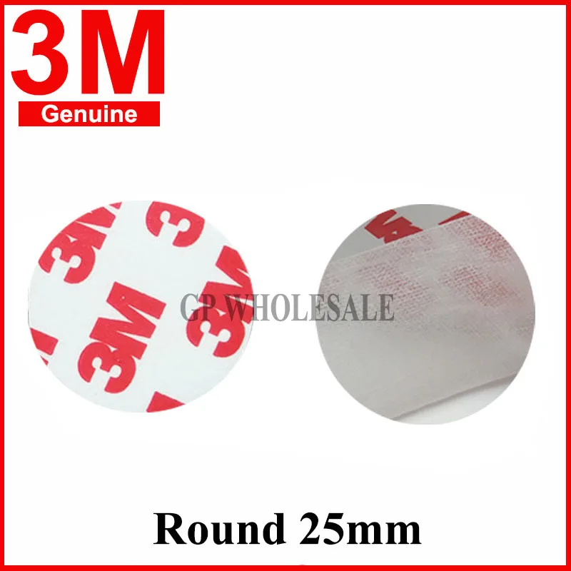 3M 55236 Double Sided Tape Adhesive Strength Ultra Thin Viscosity Imported Temperature Resistant Strong Clear Circle Round 25mm