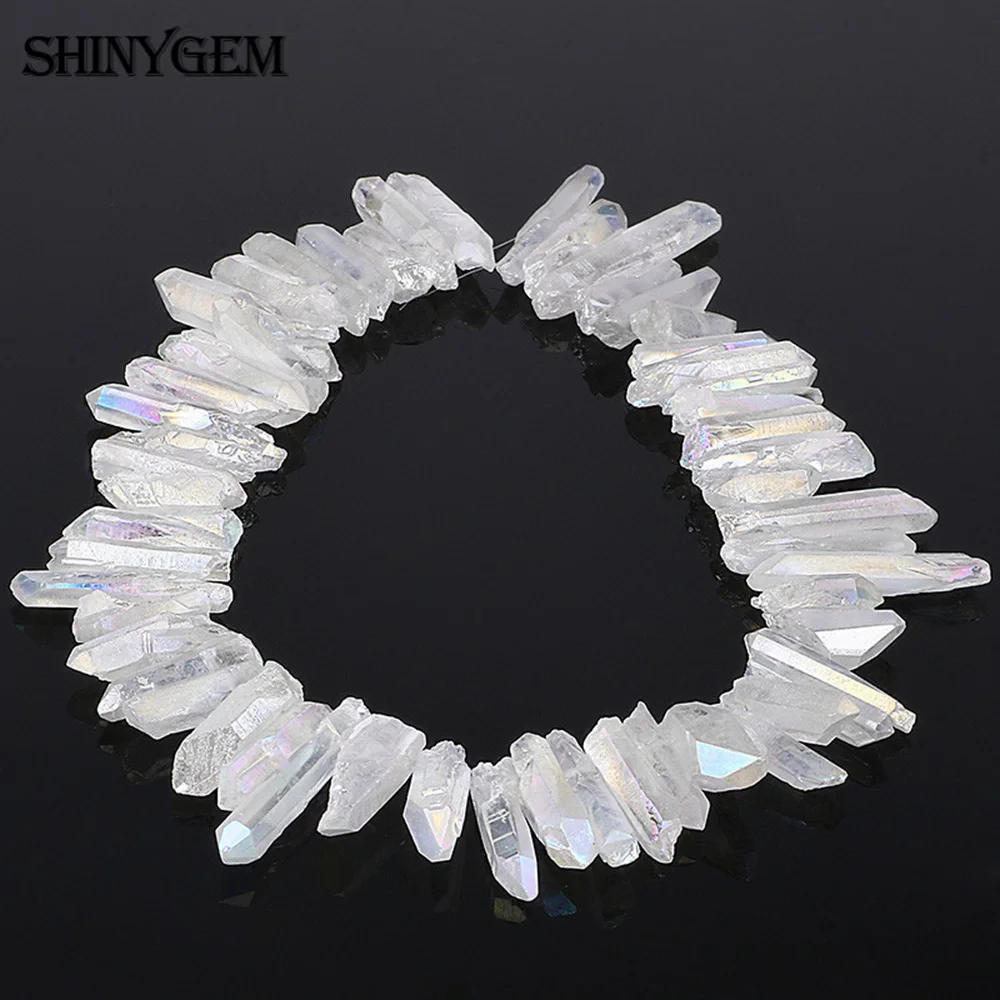 Кристаллический камень ShinyGem белый металл с прозрачными кристаллами минеральные