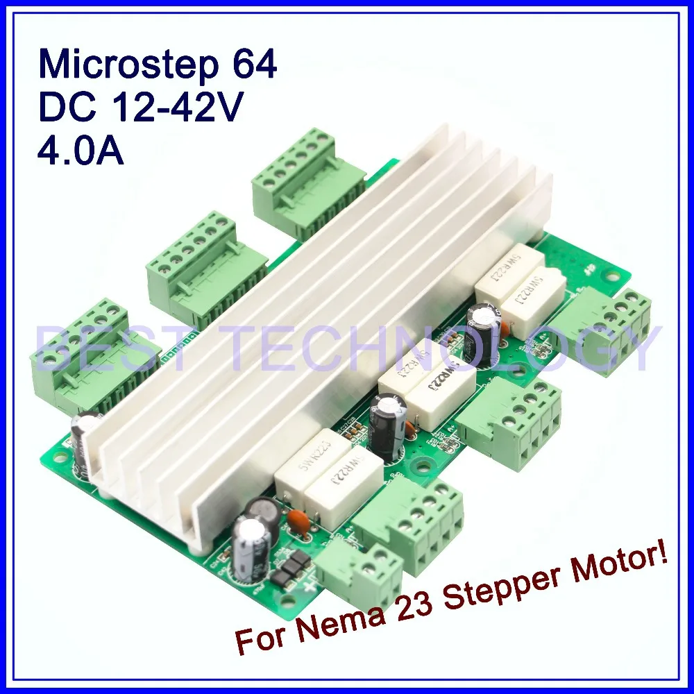 Driver 4A 12-42VDC 64 Microstep 3Axis Stepper motor Board stepping control board for nema17 nema23 stepper motor!. | Обустройство