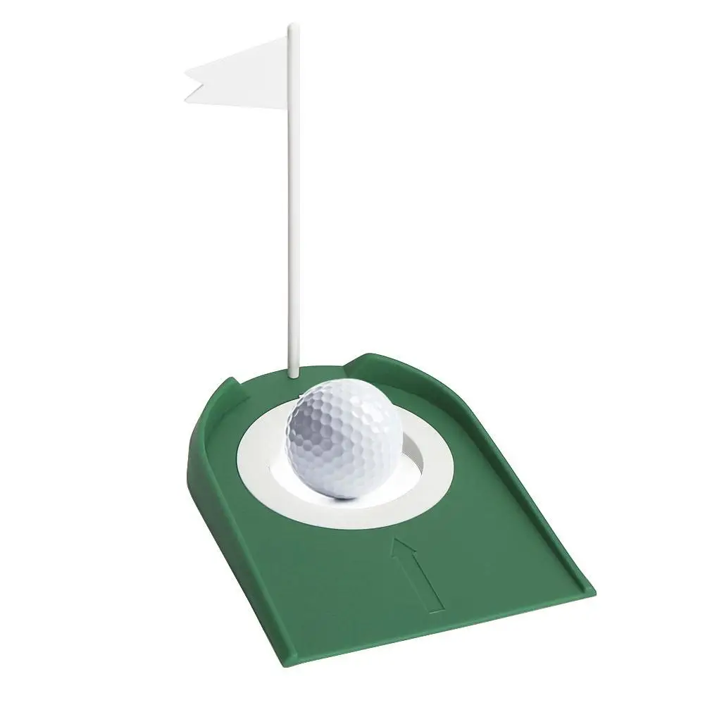 New Golf Putting Practice Cup Green Regulation Hole With Flag Indoor Training Aids |
