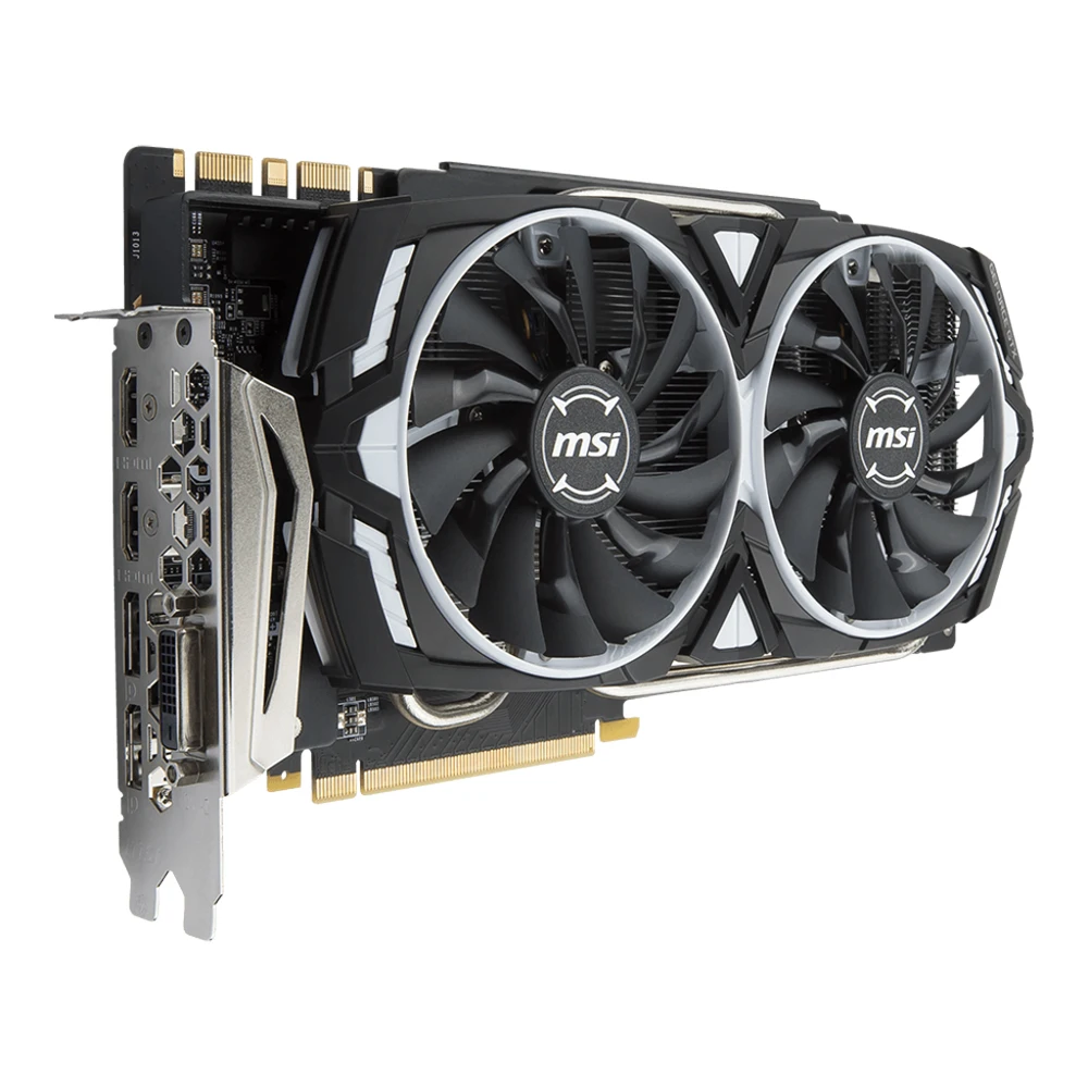 MSI видеокарта GeForce GTX1080Ti Броня 11 г OC Nvidia 352bit GDDR5X 11016 мГц 1531-1645 3584 единиц 16nm Графика