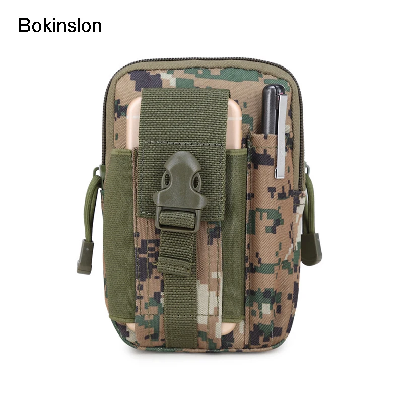 Bokinslon Мужские поясные сумки из рубашечной ткани модные мужские маленькие