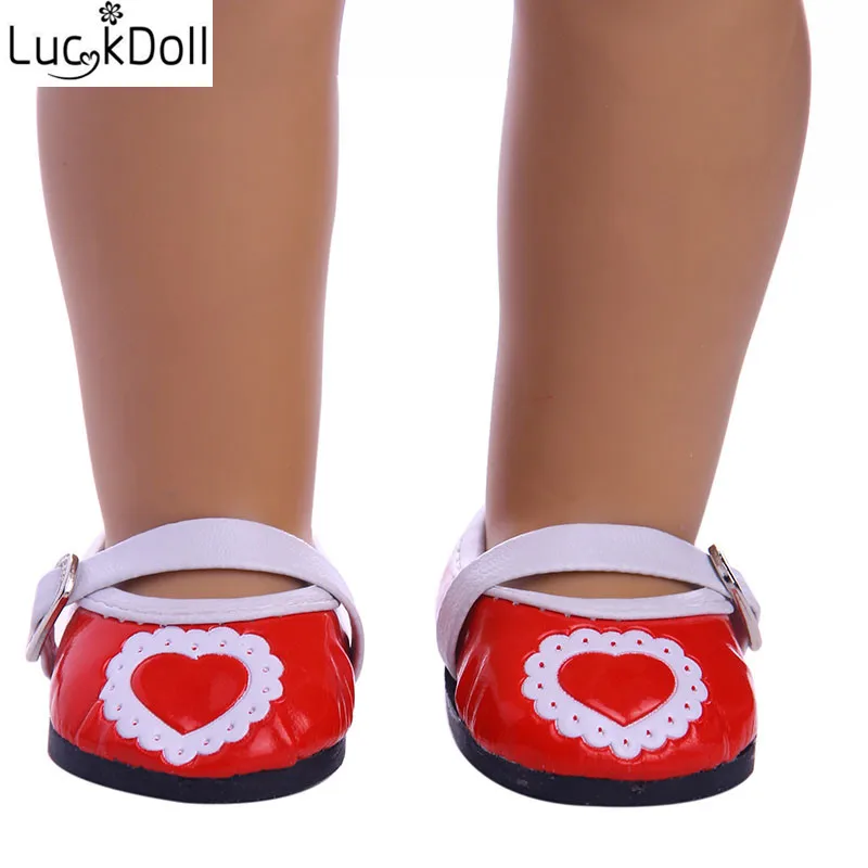 Красные ботинки со шнуровкой LUCKDOLL размер 43 см 18 дюймов аксессуары для кукол