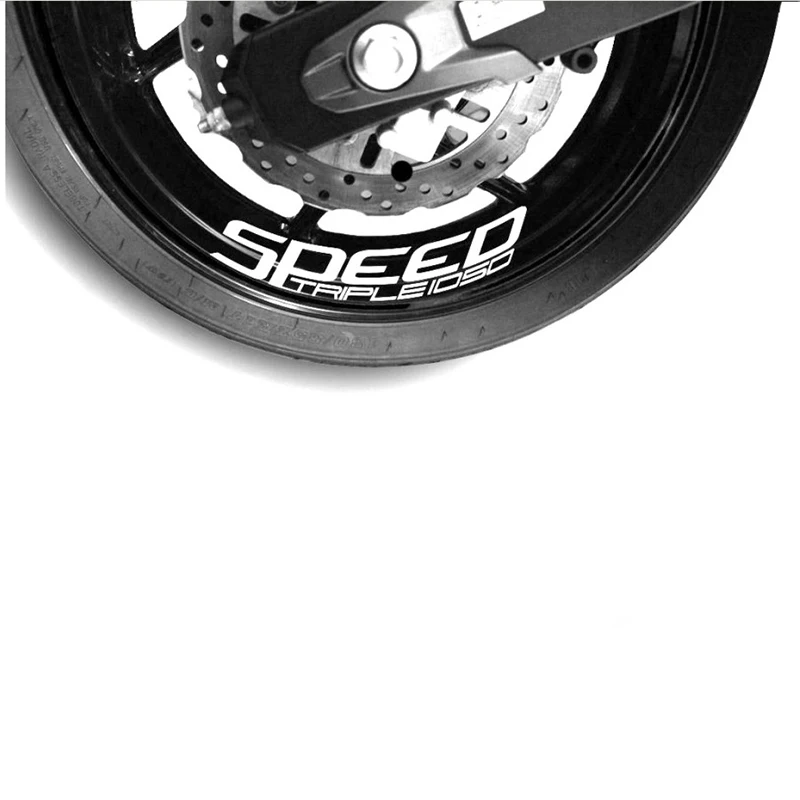 

Motorcycle Wheel Sticker Decal Reflective Rim Bike Motorcycle Suitable for Triumph SPEED TRPLEIOSO