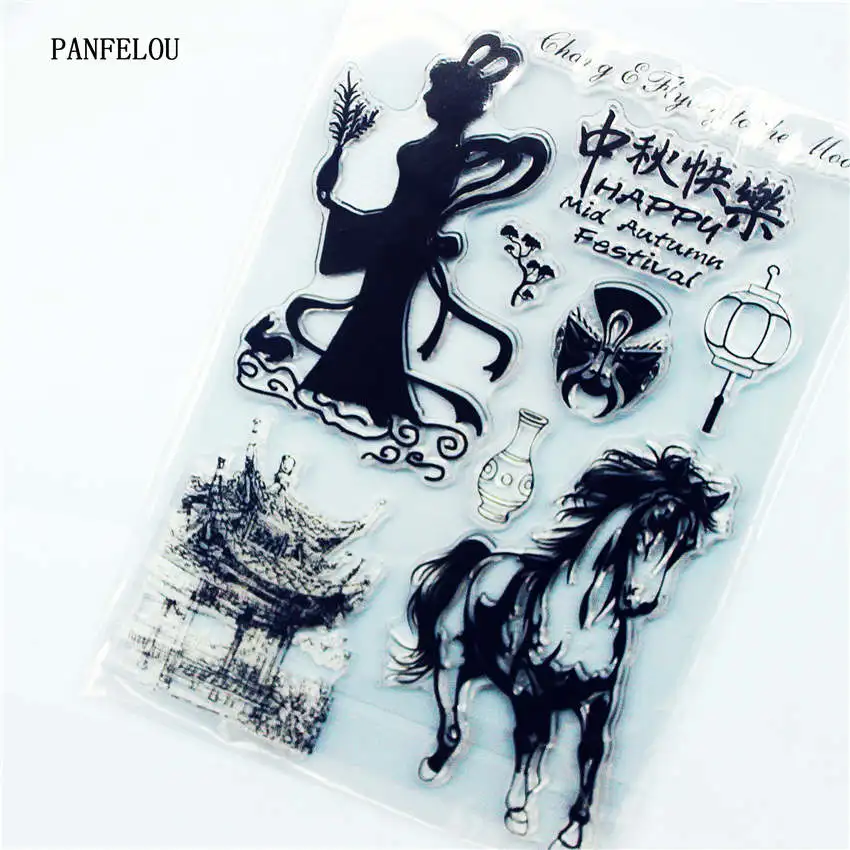 PANFELOU фея и лошади прозрачный чистый силикон штамп/печать для DIY Скрапбукинг/фотоальбом декоративный прозрачный наборы штампов