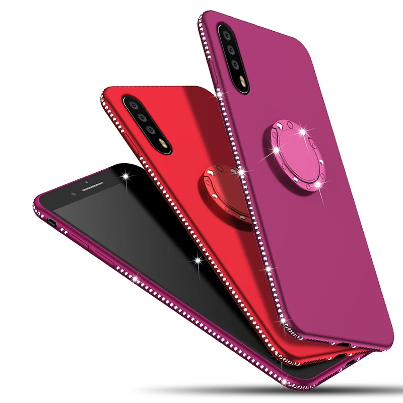 3D Алмазная резиновая рамка чехлы для Huawei P20 P30 Lite Pro Ультратонкий Мягкий ТПУ