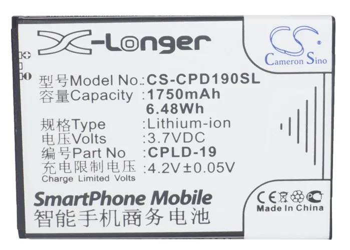Смартфон Cameron Sino аккумулятор 1750 мАч телефон для Coolpad 5895 5930 7295 + 8195 8295