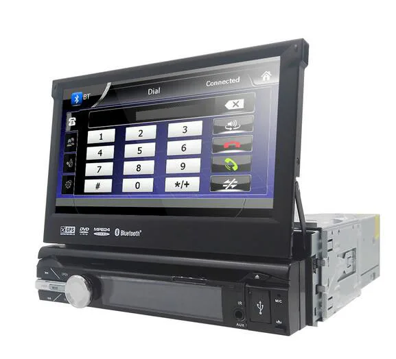 7 &quot1 Din WCE автомобильный DVD плеер GPS навигация Универсальная съемная передняя