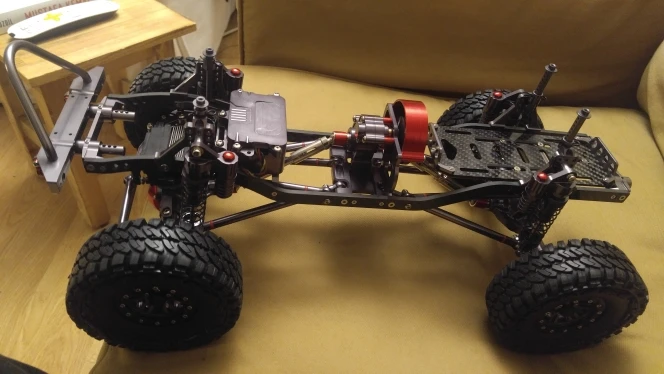 CNC Алюминиевый металлический и карбоновый корпус для RC автомобилей 1/10 осевой SCX10 шасси 313 мм Колесная база автомобиля гусеничный автомобиль части аксессуар