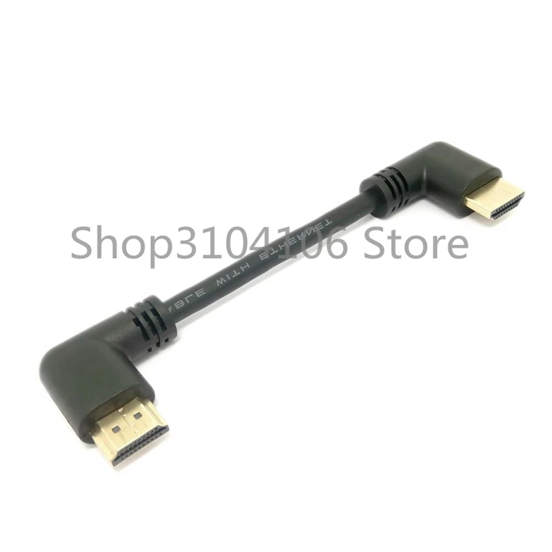 Совместимому с HDMI 2 0 4K 3D двойной 90 градусов под прямым углом адаптер штыревой на