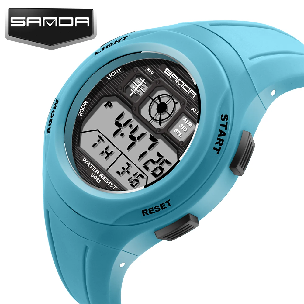 SANDA Top Brand Digital Kids Watch Sport LED Electronic Kid Wristwatch Children Clock Rubber Band Sports Montre Enfant | Наручные часы
