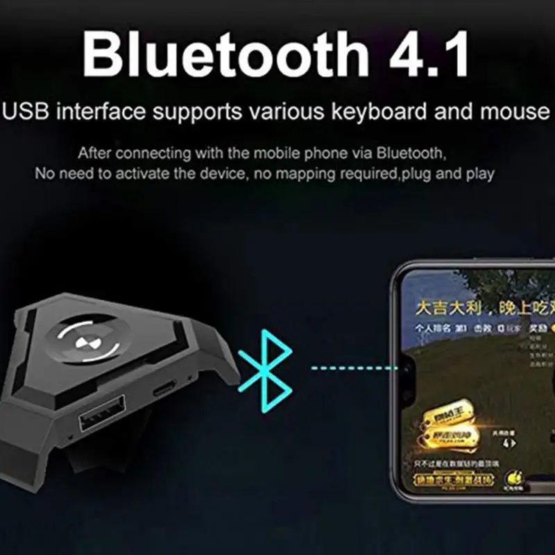 P5 PUBG контроллер PUBG мобильный геймпад Android PC игровой комплект PC Gamer с одной рукой Bluetooth 4,1 клавиатура мышь USB Plug And Play