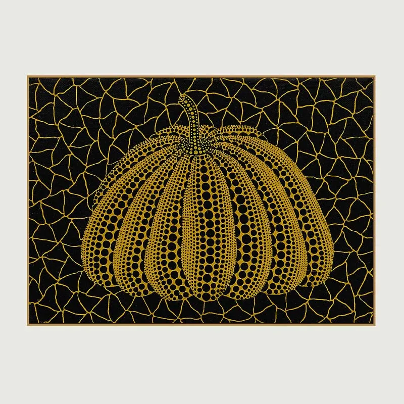 Самоотверженное искусство Yayoi Kusama Холст Искусство натюрморт искусство напечатанная картина маслом на холсте настенная живопись для домашнего декора Настенная картина - Цвет: Цвет: желтый