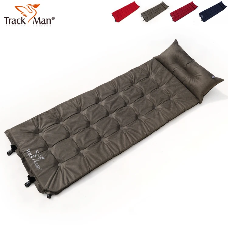 

Hith Grade Suede Trackman outdoor inflatable mattress single widened thickened automatic inflatable cushion suede mats