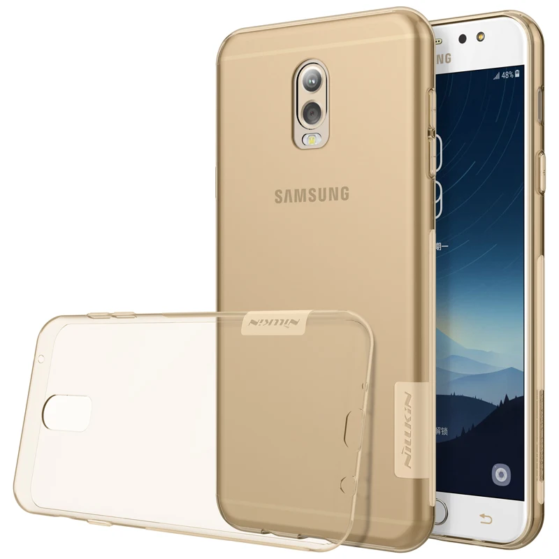 Для Samsung Galaxy J7 + / C8 C7 2017 чехол Nillkin Nature прозрачные мягкие чехлы из ТПУ задние крышки