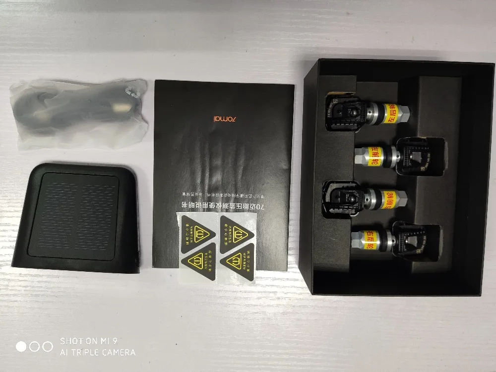 Xiaomi 70mai минут TPMS автомобильный монитор давления в шинах Солнечная и USB Двойная зарядка приложение контроль 4 Внутренний датчик ЖК-дисплей цветной дисплей