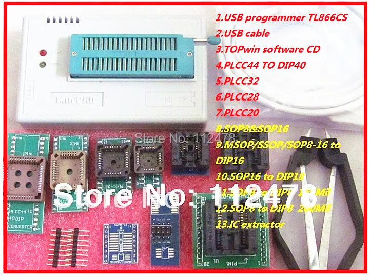 Программатор XGECU V10.41 MiniPro TL866CS & TL866A TL866II Plus универсальный USB программатор BIOS + 10