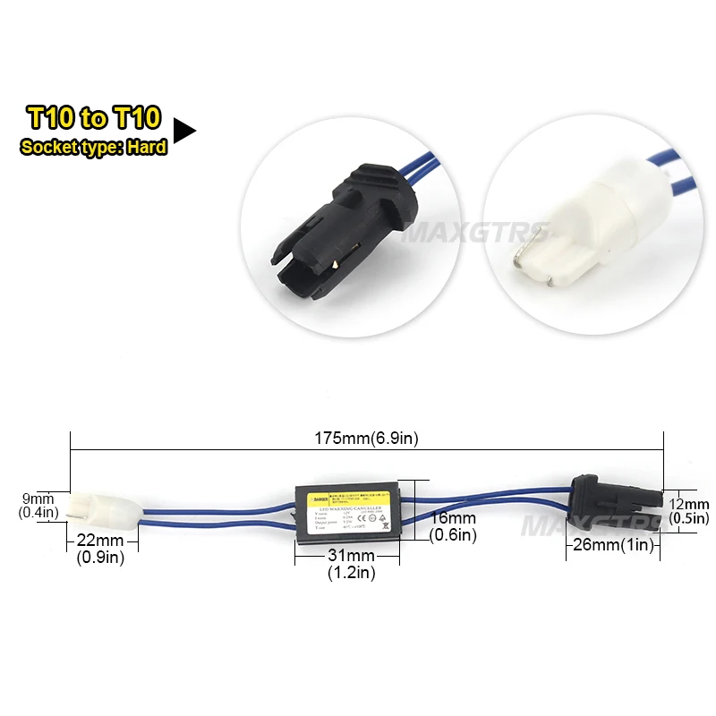 Предупреждение ющий декодер компенсатора T10 1156 1157 BA9S 194 168 W5W 2x12 В разъем без ошибок