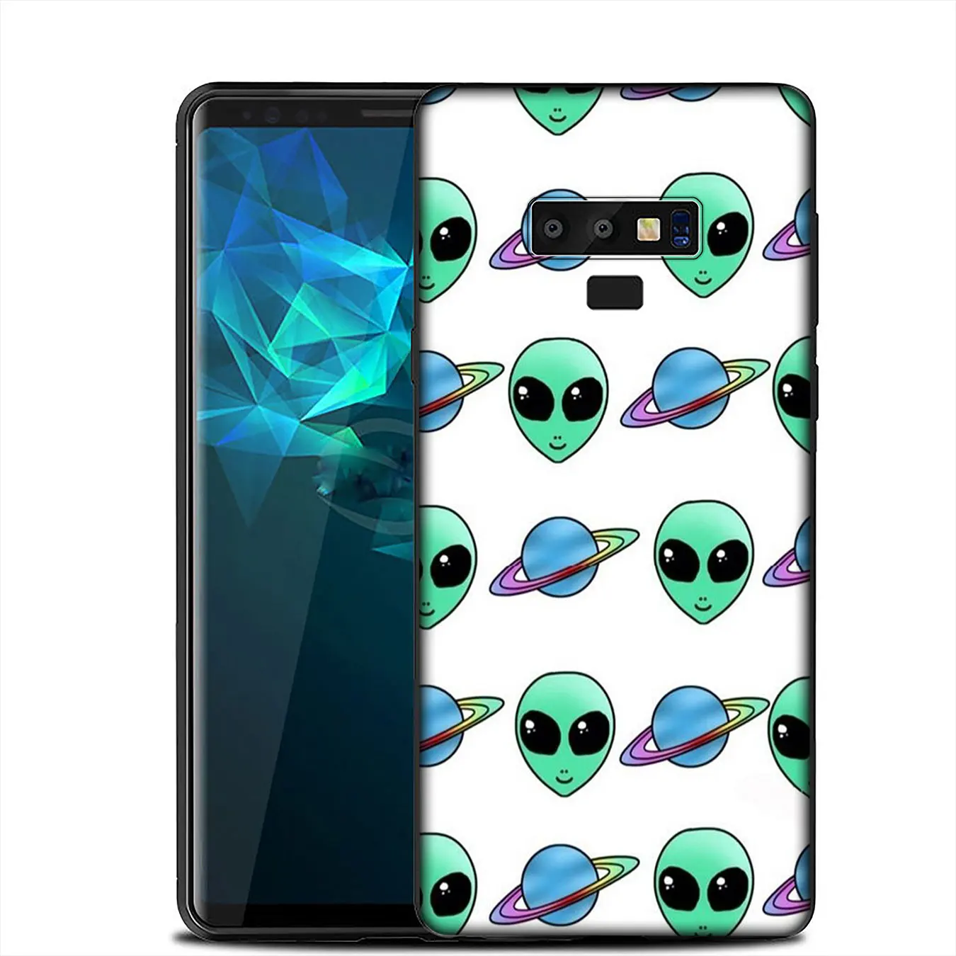 IYICAO милый Alien UFO Kawaii мягкий силиконовый чехол для Samsung Galaxy A6 A9 A8 A7 2018 A3 A5 2016 2017 Note 9 8 10