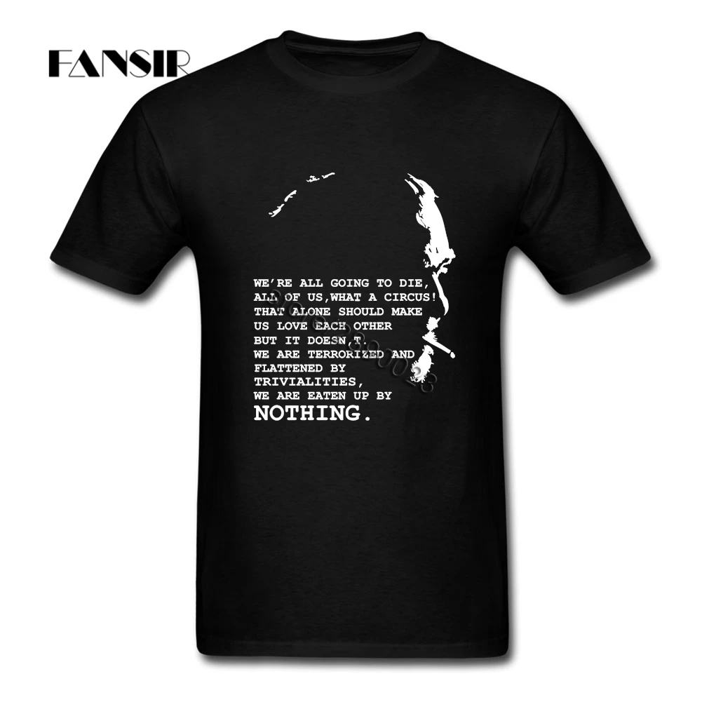 Мужские футболки Charles Bukowski уникальные мужские с коротким рукавом хлопковая