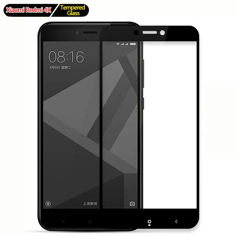 

Tempered glass for xiaomi redmi 4X glass protective glass for xiaomi redmi 4x Full Screen Protective 9h HD Tempered glass