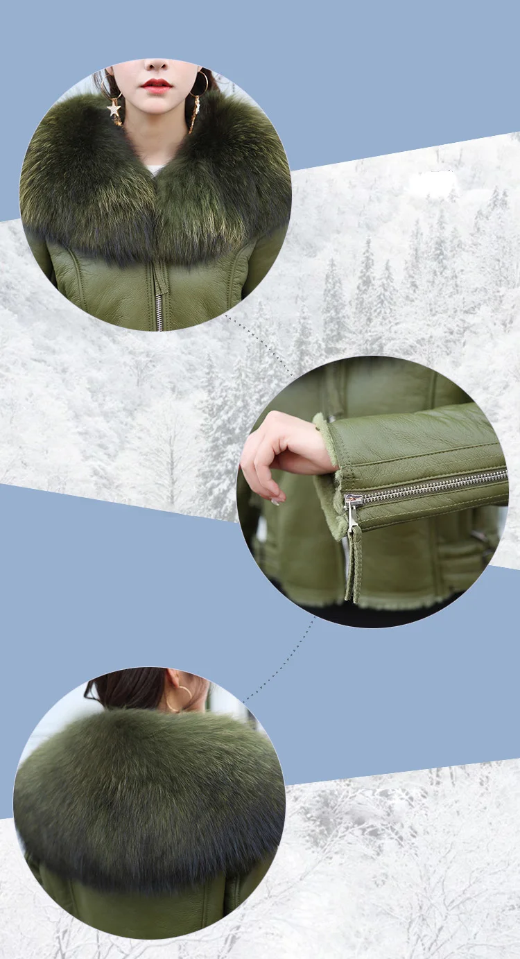 PUDI C18002 женская зимняя теплая sheepleather Куртка, жилет с воротником из меха енота, пальто для девочек, Женская куртка, пальто