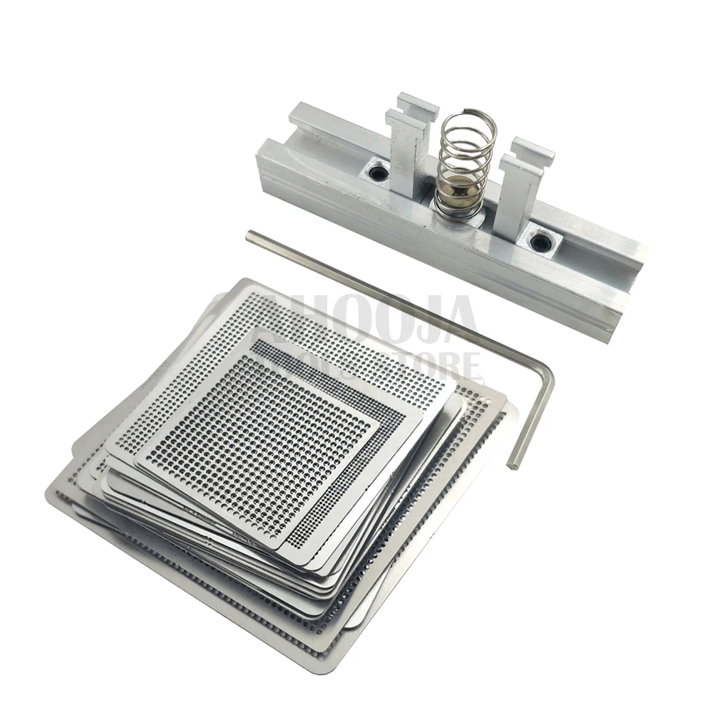 Универсальный Трафареты шаблон Сталь сетка Полный комплект BGA трафарет для