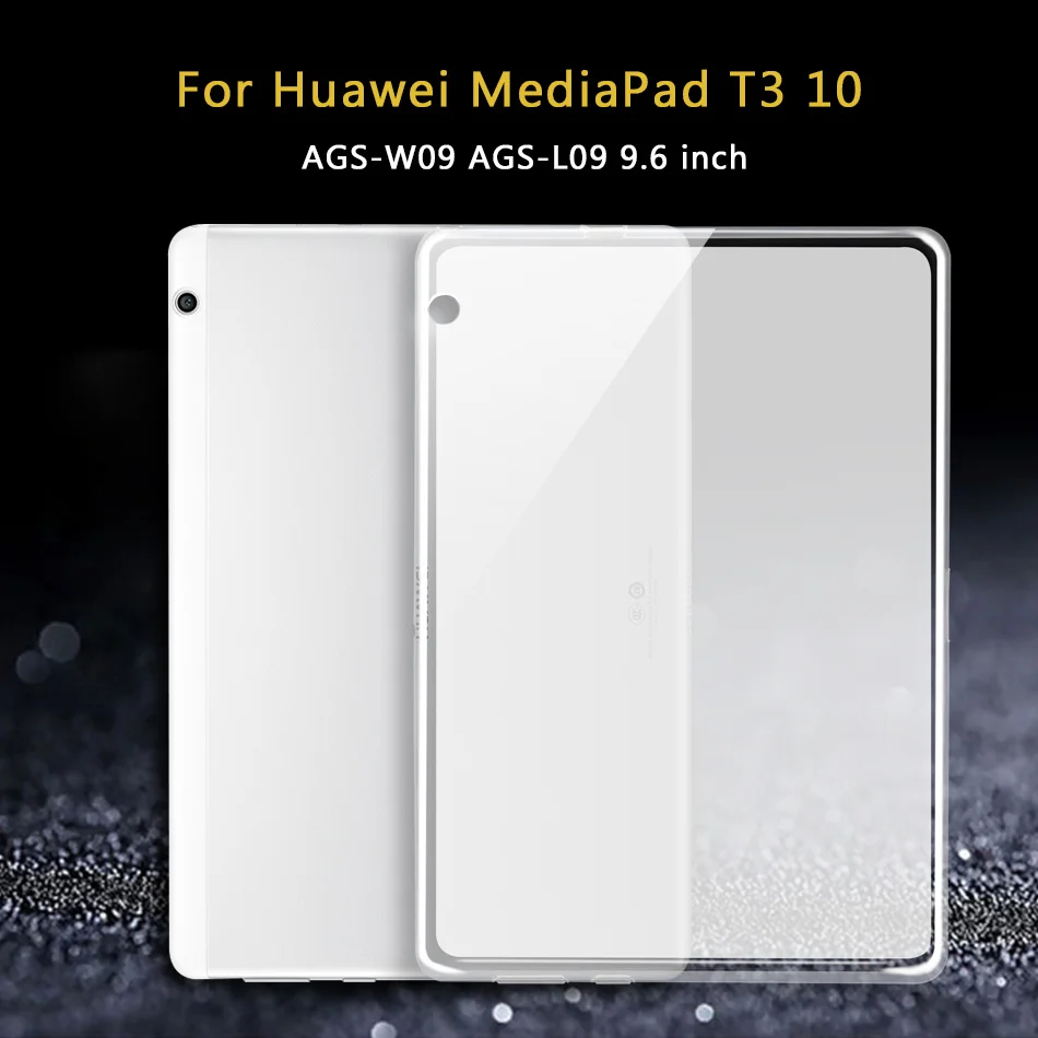 Планшетный чехол для huawei Mediapad T5 T3 10 8 7 T1 T2 Pro/Медиа Pad M5 M3 M2 Lite рro C5 8,0 8,4 10,0 10,1 10,8 Силиконовый чехол - Цвет: T3 10