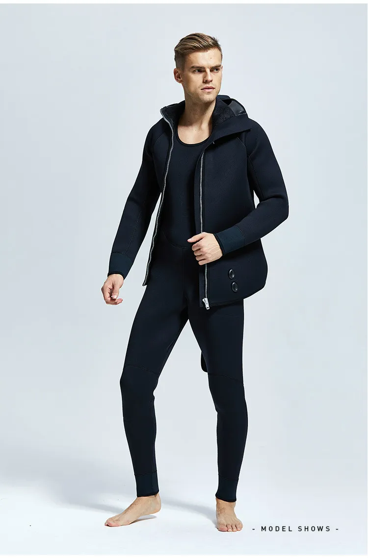 

5MM Men's Diving Suit Two Pieces Of Neoprene Scuba Diving Suit Waterproof Warm Diving Suit For Men Size S-XXL MY087