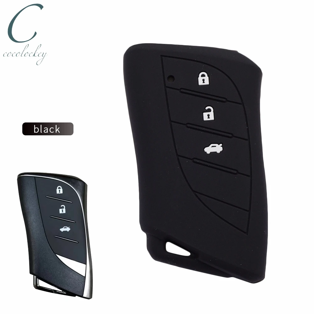 Cocolockey чехол для автомобильного ключа lexus es200 250 260 300h 3 кнопки смарт ключ 2018 2019