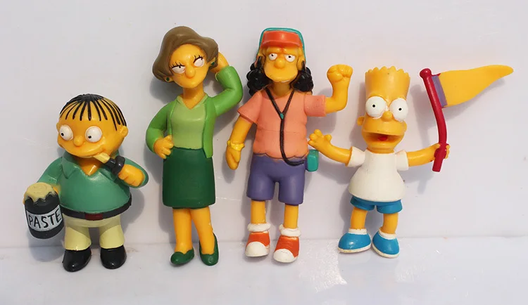14 шт./лот Homer Marge Барт Лиза Мэгги коллекция фигурок Семейные игрушки детские подарки Розничная