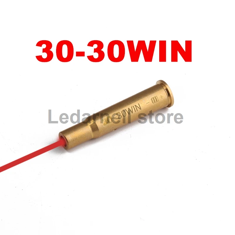 Красный лазерный латунный Boresight CAL Картридж Диаметр Sighter для прицела охоты. 223REM. 30-30WIN. 300WIN 7,62X39 7,62 X 54R