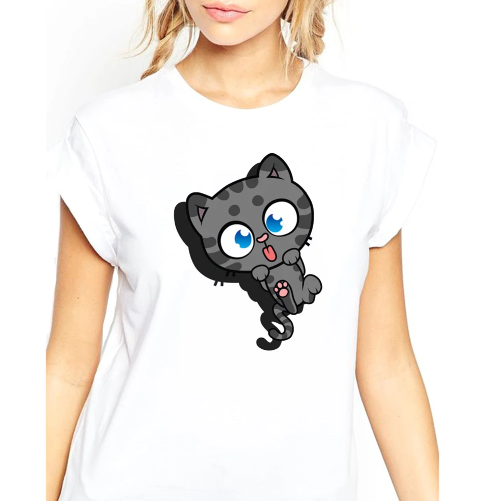 TEEHEART 2018 Meow милые кошачьи лапы лиса животных Печать Женская 3D футболка Повседневная забавная рубашка для