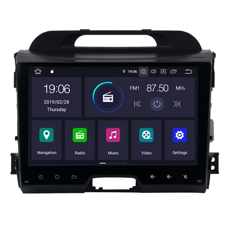 COIKA Android 9 0 четырехъядерный Автомобильный мультимедийный радио для Kia Sportage 2011 2015 GPS