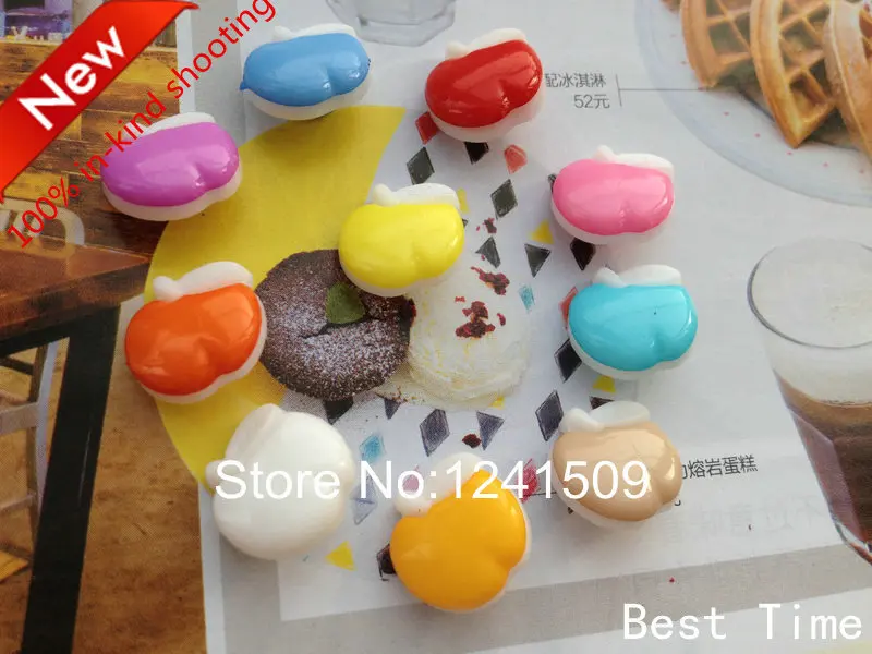 Mix Color 200pcs Random Send Stereo Fruit Apple Buttons Clothing Toy Headgear Accessories DIY Manual Cartoon DY-14 | Дом и сад
