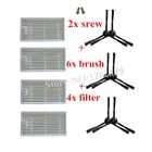 Робот-пылесос Panda 6x, боковая щетка и 4 фильтра HEPA, 2 шт., сменные винты для Panda X500,Ecovacs Deebot CR120, Deepoo KK8