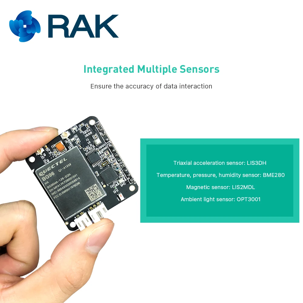 RAK8212 iTracker Pro сенсорный узел и GPS BG96 модуль трекера BLE + GPRS Bluetooth5 датчики все в одном