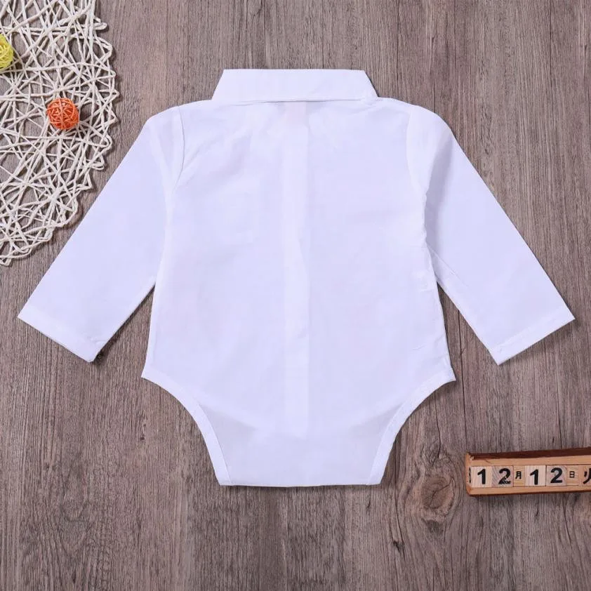 Высококачественные однотонные белые для новорожденных Для маленьких мальчиков