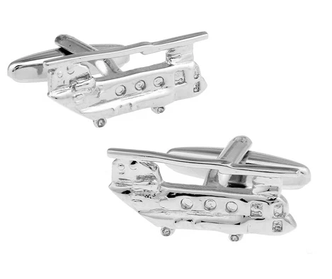 4 Промо-Акция! Плоские Запонки Модный самолет дизайн латунь материал подарок запонки для Airman - Окраска металла: 4