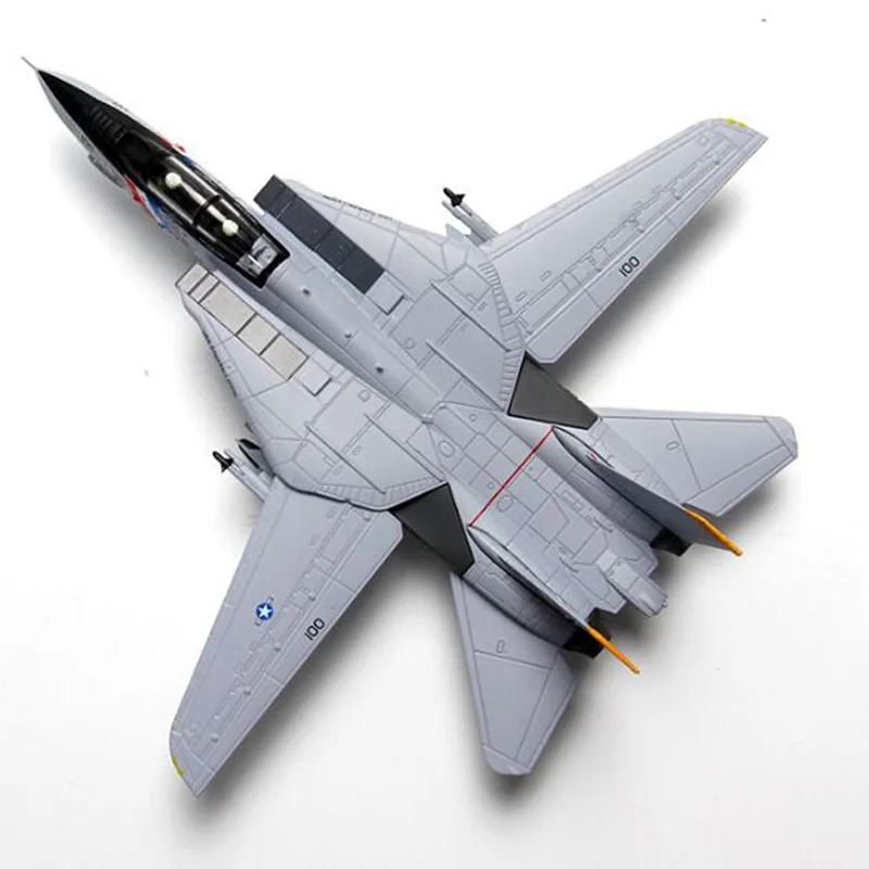 1/100 масштаб США пламя круиз боец шоу американская военно морская армия F14 самолет