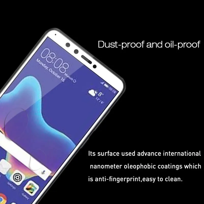 Для Huawei Y9 2018 защита экрана полное покрытие закаленное стекло пленка для FLA AL00 Enjoy 8