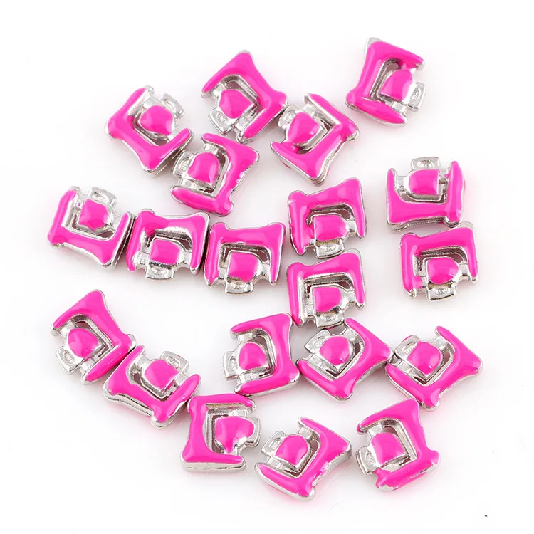 Free Shipping, 20pcs Enamel Hot Pink Coffee Machine Floating Charms Fit For Glass Living Memory Lockets, Gifts