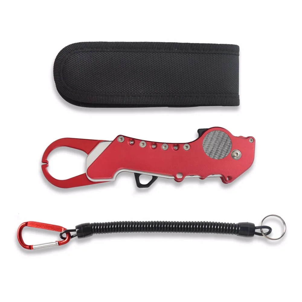 Складное алюминиевое Рыболовный Инструмент Захват для рыбы губ зажимные