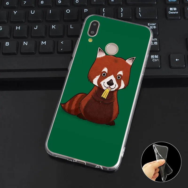 DREAMFOX K171 красная панда Happy Стиль Мягкие TPU силиконовый чехол для huawei Honor 6A 6C 7X9 10 p20 Lite