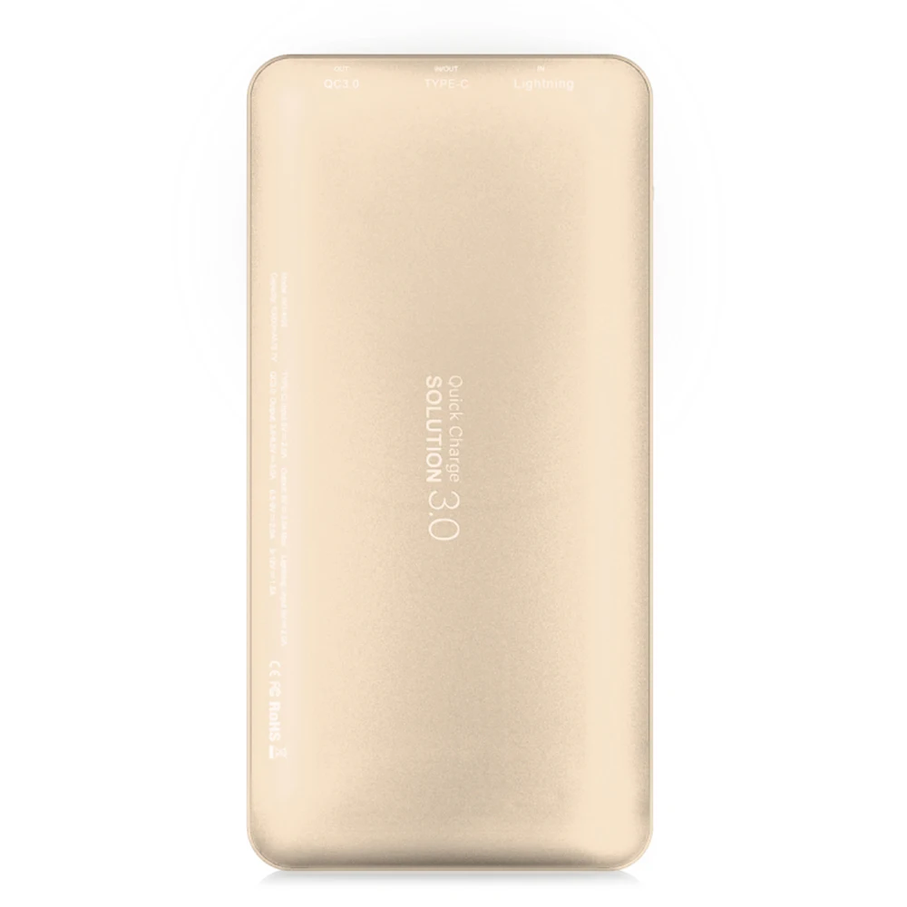 BASEUS QC 3.0 10000 мАч 8 Булавки к Тип-C/Micro Тип-C Портативный Универсальный Быстрый