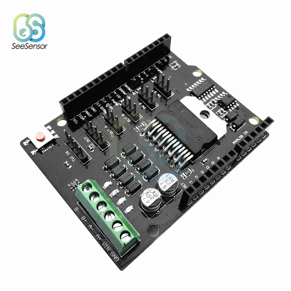L298NH двухканальный Щит двигателя постоянного тока плата расширения модуль