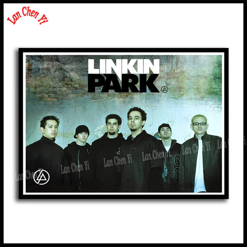 Linkin park Рок-Группа с белым покрытием бумажные плакаты Европейская и американская музыка звезда декоративная живопись кафе бар плакаты