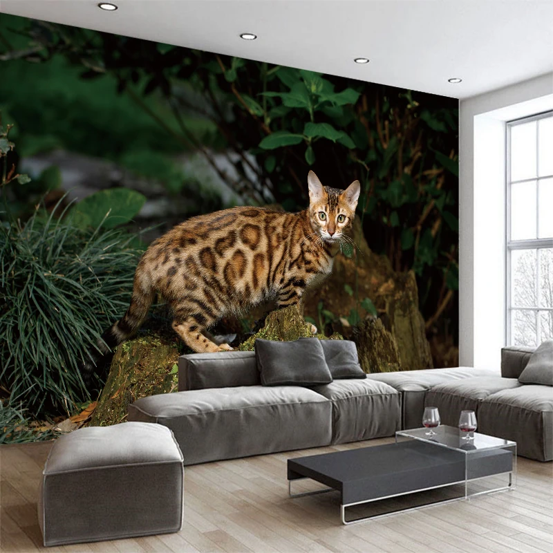 

Пользовательские 3d обои полосатые Cartoo cat TV диван фоновые обои для гостиной спальни отеля роспись галерея декоративные обои